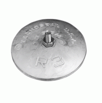 Disc Rudder Annode - Zinc - 92mm - For Cathodic Protect - Sold as pair - TEC-R3 - Tecnoseal